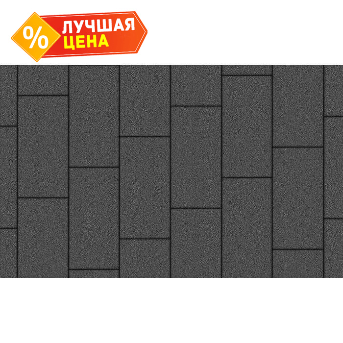 Плитка тротуарная Прямоугольник (Ла-Линия) Б.10.П.8 гранит серый, 300x150x80 мм