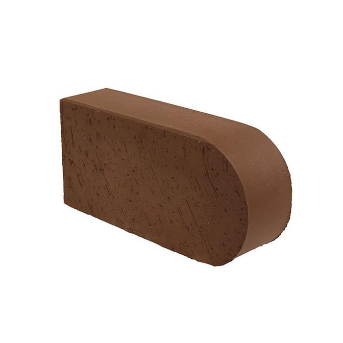 Печной кирпич фигурный полнотелый Lode Brunis F22 гладкий, 250х120х65 мм
