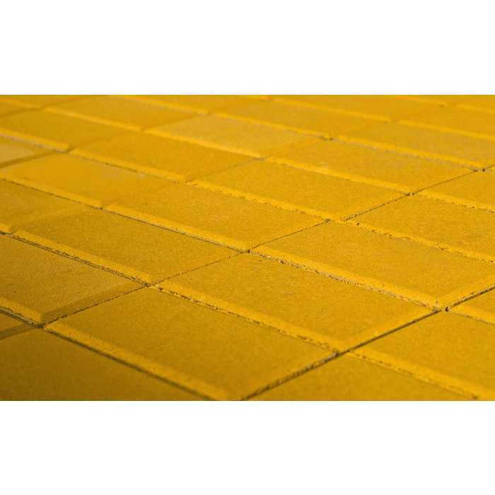 Плитка тротуарная BRAER Прямоугольник желтый, 200x100x40 мм